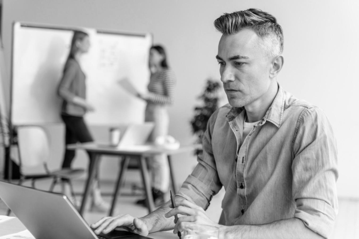 Financial planning workspace with documents and calculator